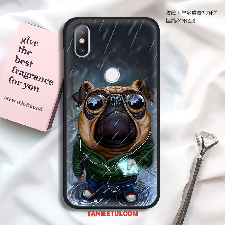 Etui Xiaomi Mi Max 3 Czerwony Psy Mały, Futerał Xiaomi Mi Max 3 All Inclusive Kreatywne Modna Marka Beige