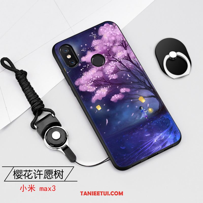 Etui Xiaomi Mi Max 3 Obrzeża Mały Telefon Komórkowy, Pokrowce Xiaomi Mi Max 3 Trzy Mechanizmy Obronne Ciemno Niebieski Beige