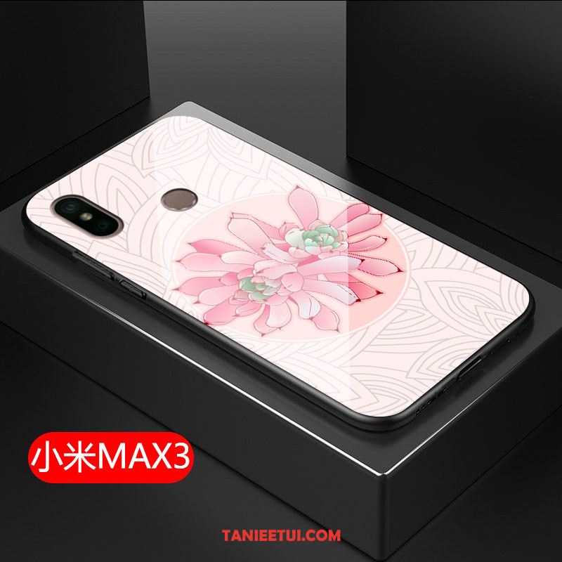 Etui Xiaomi Mi Max 3 Silikonowe Anti-fall Trudno, Pokrowce Xiaomi Mi Max 3 Mały Czerwony All Inclusive Beige