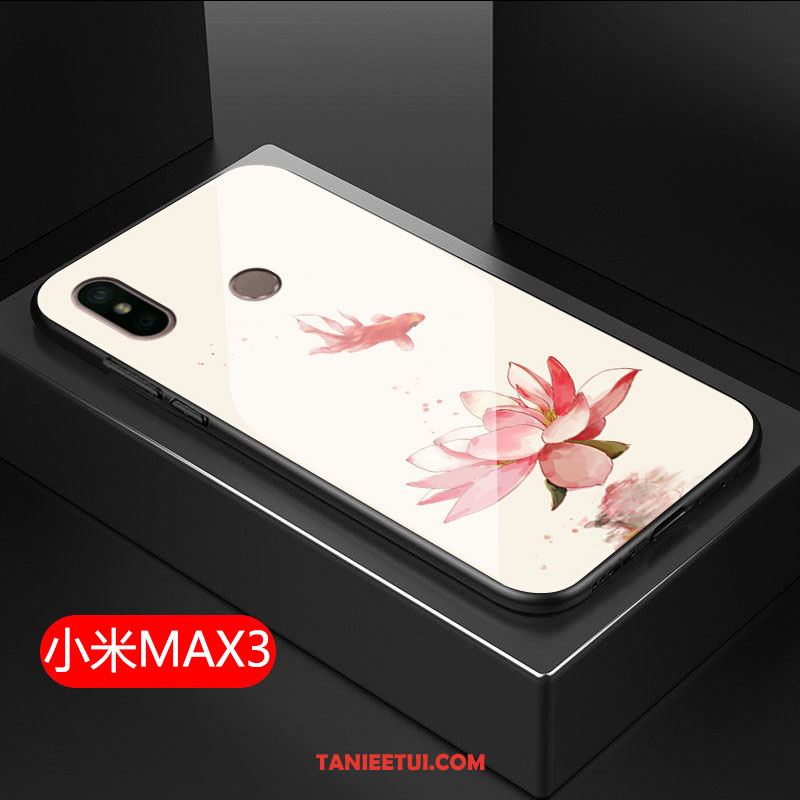 Etui Xiaomi Mi Max 3 Silikonowe Anti-fall Trudno, Pokrowce Xiaomi Mi Max 3 Mały Czerwony All Inclusive Beige