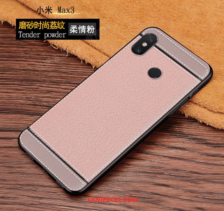 Etui Xiaomi Mi Max 3 Telefon Komórkowy Tendencja All Inclusive, Obudowa Xiaomi Mi Max 3 Proste Mały Czerwony Beige