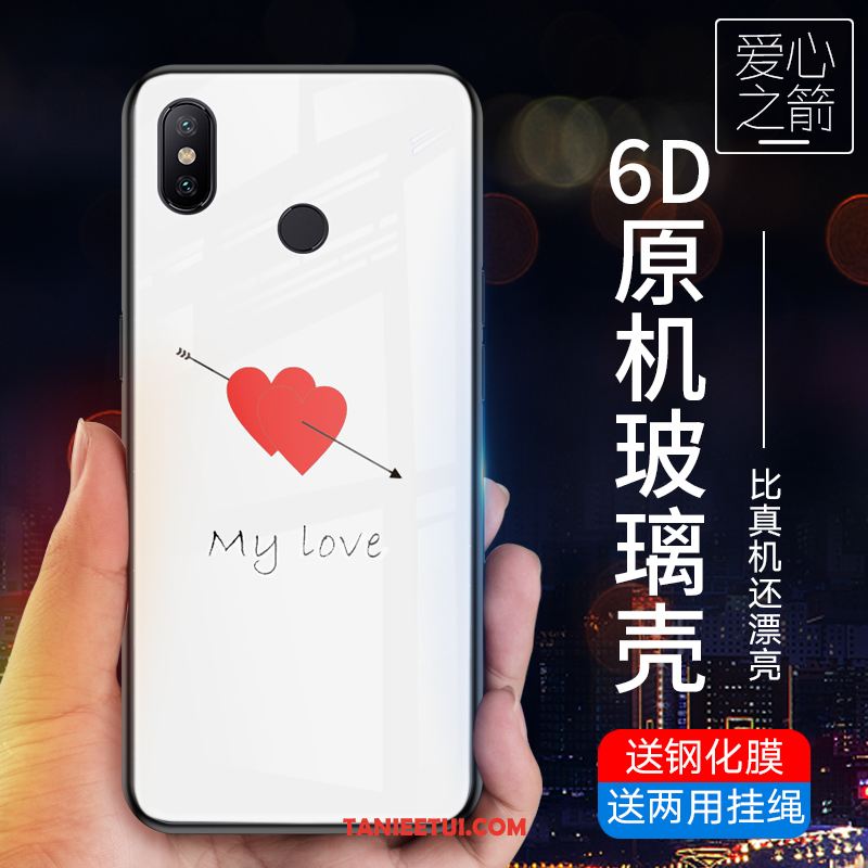 Etui Xiaomi Mi Max 3 Trudno Telefon Komórkowy Kreatywne, Obudowa Xiaomi Mi Max 3 Ciemno Niebieski Szkło Anti-fall Beige