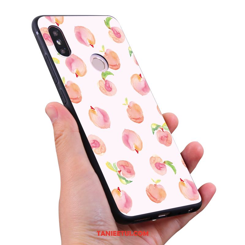 Etui Xiaomi Mi Max 3 Truskawka Zielony Silikonowe, Obudowa Xiaomi Mi Max 3 Arbuz Owoce Ochraniacz Beige