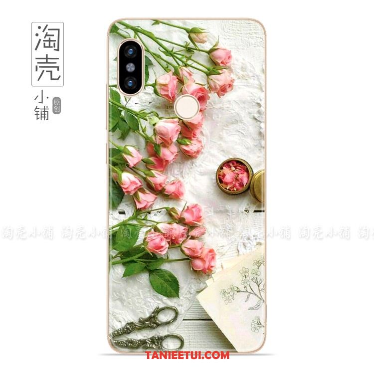 Etui Xiaomi Mi Max 3 Świeży Proste Różowy, Futerał Xiaomi Mi Max 3 Ochraniacz Sztuka Mały Beige