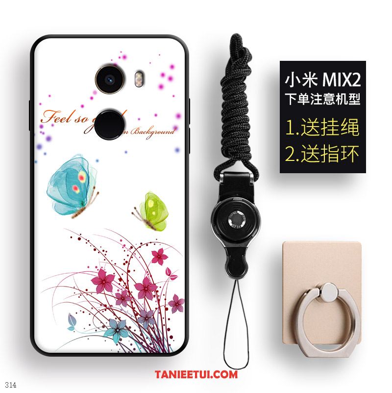 Etui Xiaomi Mi Mix 2 All Inclusive Motyl Ring, Pokrowce Xiaomi Mi Mix 2 Mały Kolor Miękki Beige