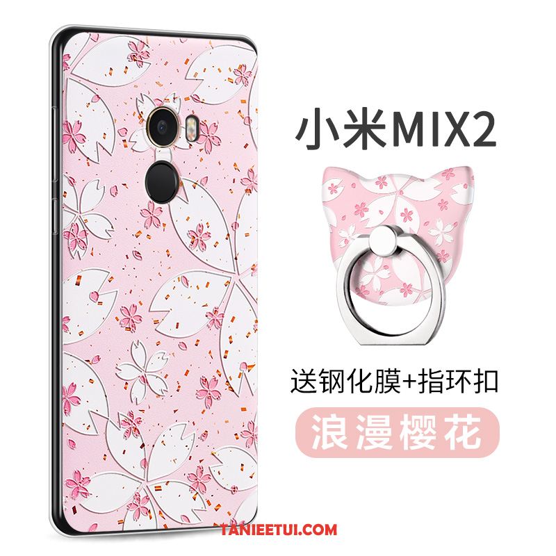 Etui Xiaomi Mi Mix 2 Kreatywne Silikonowe Mały, Obudowa Xiaomi Mi Mix 2 Telefon Komórkowy Zielony Ochraniacz Beige