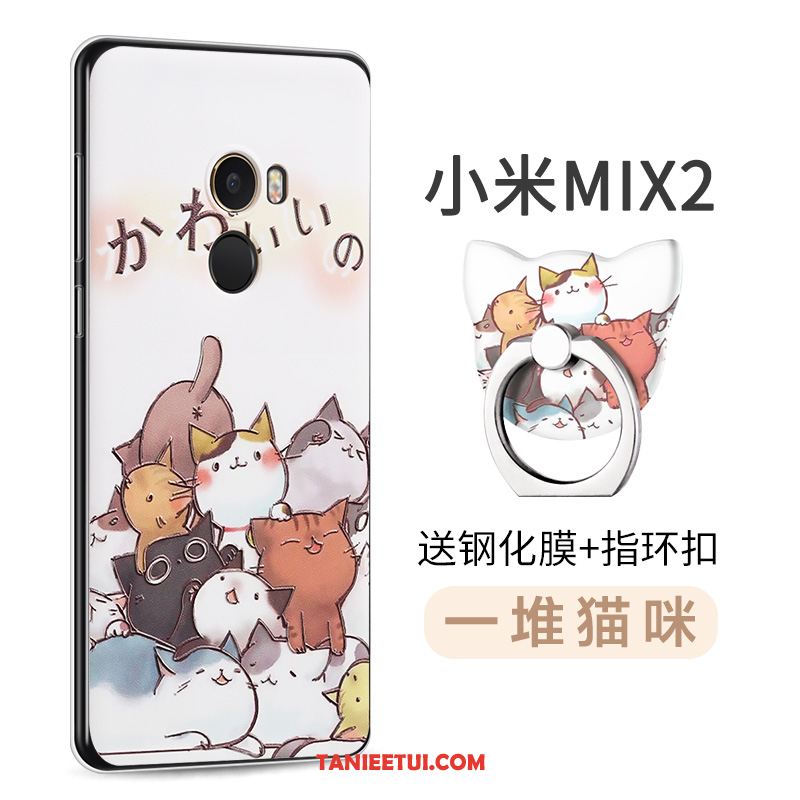 Etui Xiaomi Mi Mix 2 Kreatywne Silikonowe Mały, Obudowa Xiaomi Mi Mix 2 Telefon Komórkowy Zielony Ochraniacz Beige