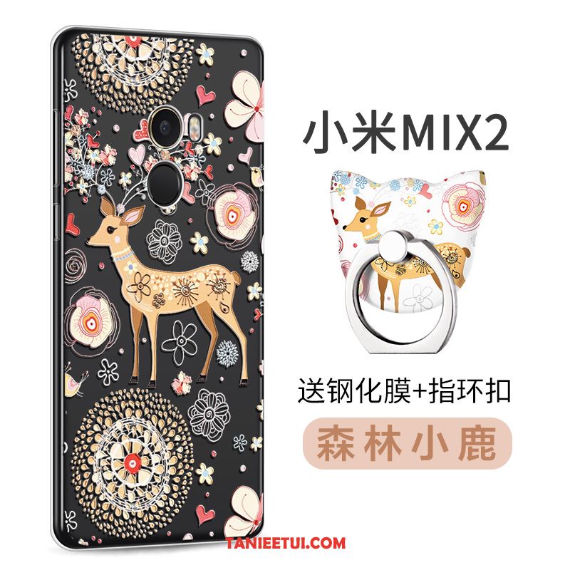 Etui Xiaomi Mi Mix 2 Kreatywne Silikonowe Mały, Obudowa Xiaomi Mi Mix 2 Telefon Komórkowy Zielony Ochraniacz Beige