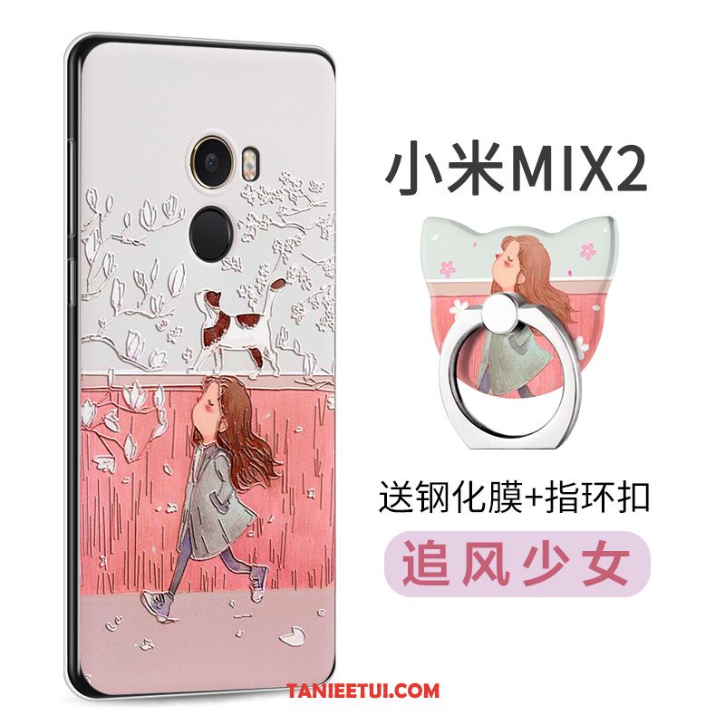 Etui Xiaomi Mi Mix 2 Kreatywne Silikonowe Mały, Obudowa Xiaomi Mi Mix 2 Telefon Komórkowy Zielony Ochraniacz Beige