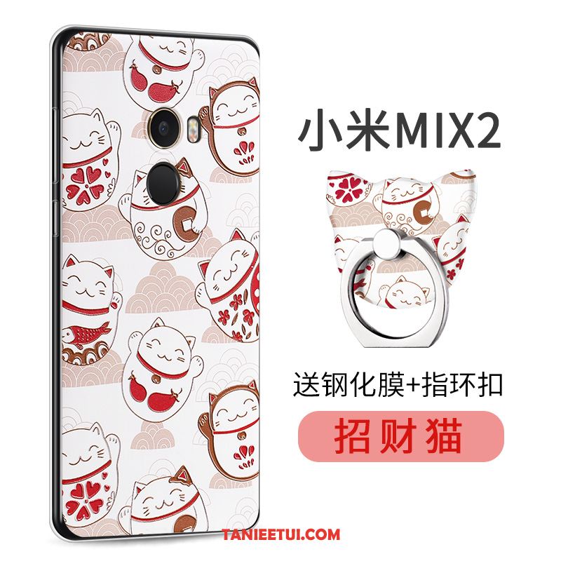 Etui Xiaomi Mi Mix 2 Kreatywne Silikonowe Mały, Obudowa Xiaomi Mi Mix 2 Telefon Komórkowy Zielony Ochraniacz Beige