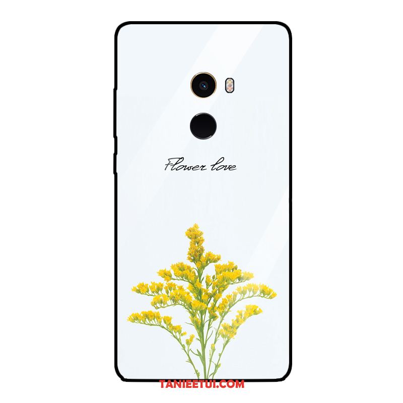 Etui Xiaomi Mi Mix 2 Mały Świeży Telefon Komórkowy, Pokrowce Xiaomi Mi Mix 2 Kwiaty Roślina Anti-fall Beige