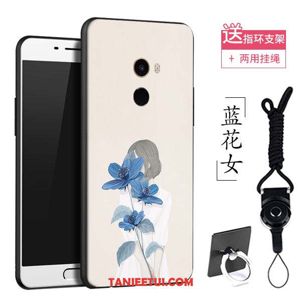 Etui Xiaomi Mi Mix 2 Miękki Kreatywne Anti-fall, Futerał Xiaomi Mi Mix 2 Silikonowe Żółty Zakochani Beige