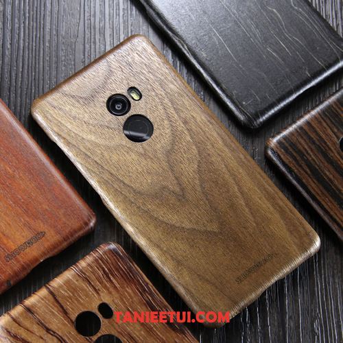 Etui Xiaomi Mi Mix 2 Ochraniacz Cienkie Z Litego Drewna, Futerał Xiaomi Mi Mix 2 Czarny Telefon Komórkowy Nowy Beige