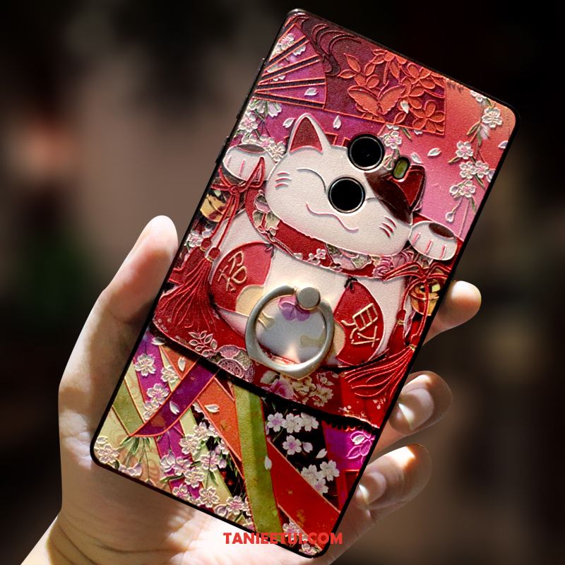 Etui Xiaomi Mi Mix 2 Ochraniacz Różowe Mały, Pokrowce Xiaomi Mi Mix 2 Wiszące Ozdoby Ring Klamra Beige