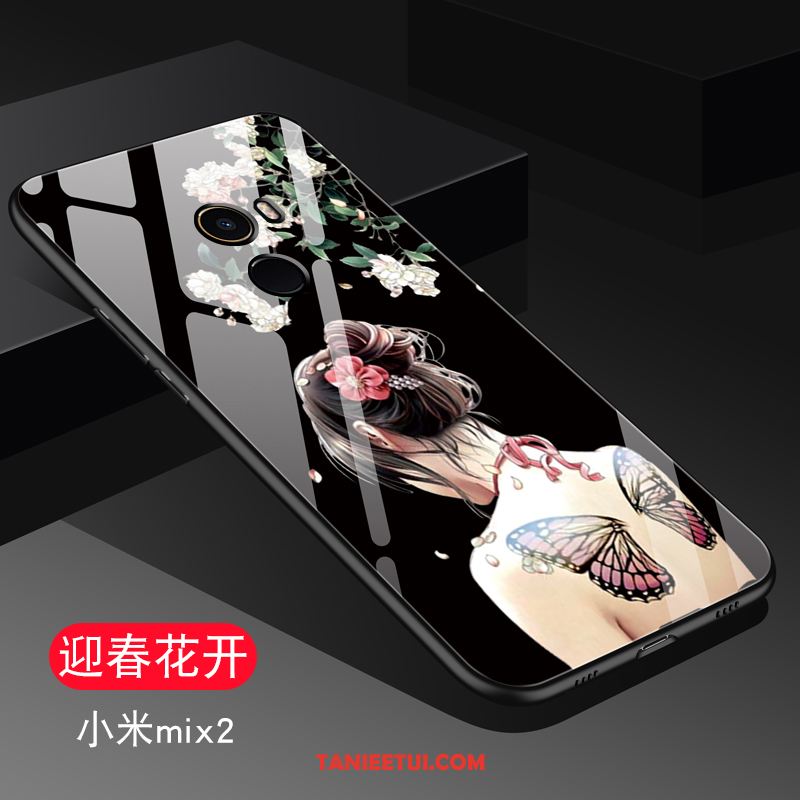 Etui Xiaomi Mi Mix 2 Ochraniacz Szkło Miękki, Pokrowce Xiaomi Mi Mix 2 Tendencja Telefon Komórkowy Purpurowy Beige