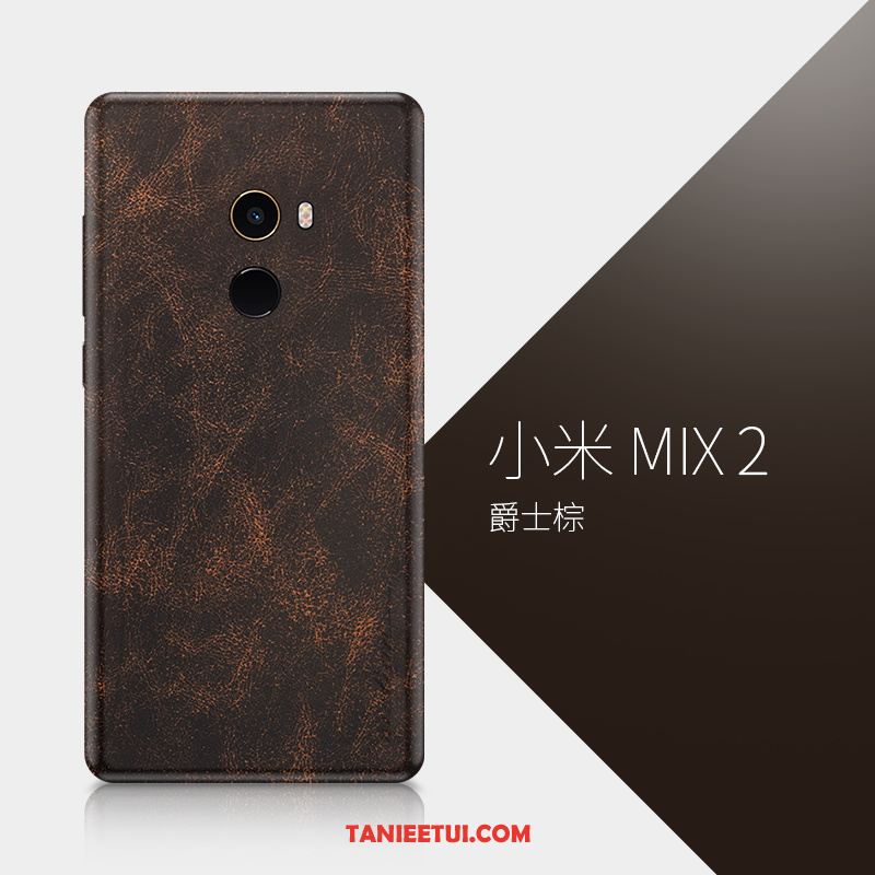 Etui Xiaomi Mi Mix 2 Wysoki Koniec Mały Cienkie, Pokrowce Xiaomi Mi Mix 2 Czerwony Netto Ochraniacz Skórzany Futerał Beige