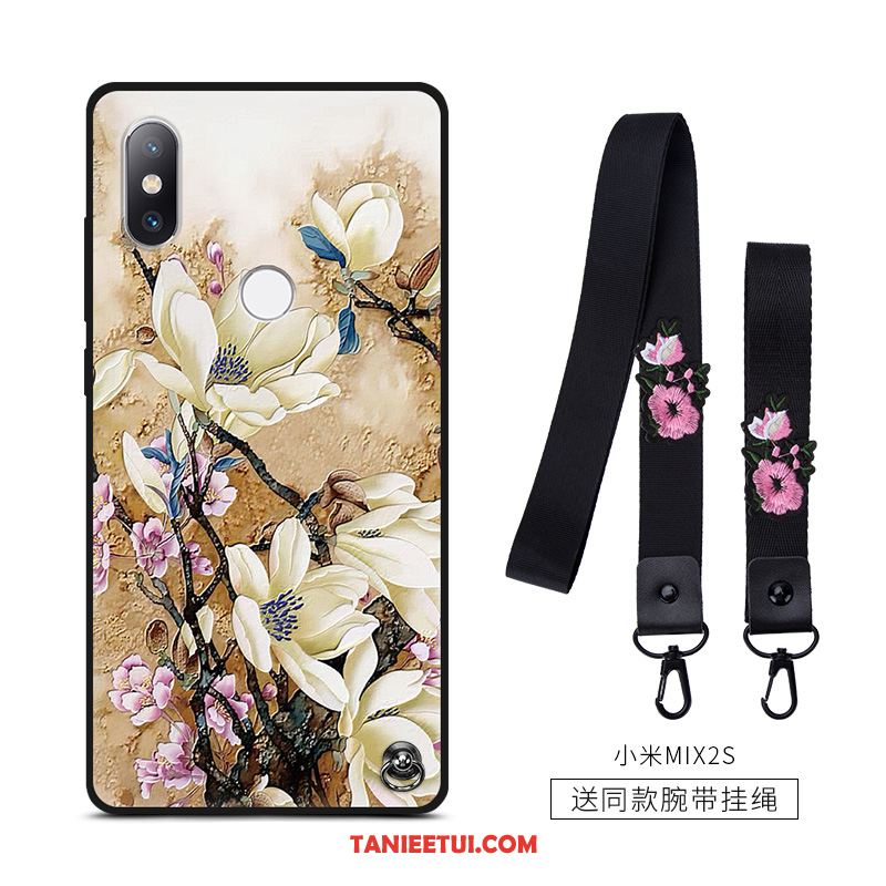 Etui Xiaomi Mi Mix 2s Anti-fall Telefon Komórkowy Mały, Pokrowce Xiaomi Mi Mix 2s Vintage Ochraniacz Silikonowe Beige