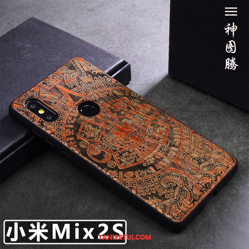 Etui Xiaomi Mi Mix 2s Kreatywne Anti-fall Sztuka, Pokrowce Xiaomi Mi Mix 2s Ochraniacz Tendencja Proste Braun Beige