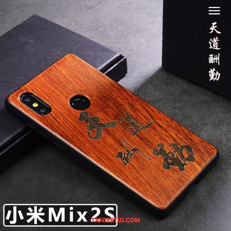 Etui Xiaomi Mi Mix 2s Kreatywne Anti-fall Sztuka, Pokrowce Xiaomi Mi Mix 2s Ochraniacz Tendencja Proste Braun Beige