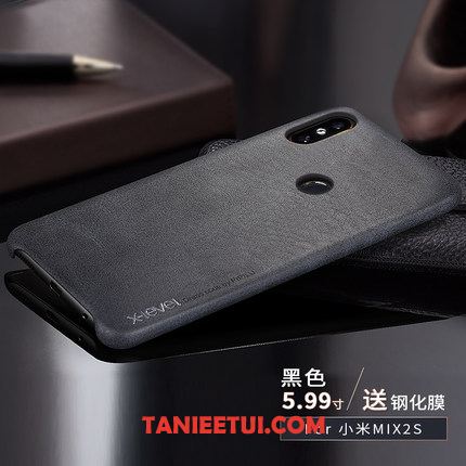 Etui Xiaomi Mi Mix 2s Luksusowy Mały Biznes, Pokrowce Xiaomi Mi Mix 2s Anti-fall Skórzany Futerał Tylna Pokrywa Braun Beige