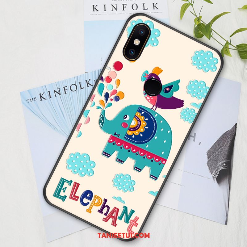 Etui Xiaomi Mi Mix 2s Miękki Anti-fall All Inclusive, Pokrowce Xiaomi Mi Mix 2s Purpurowy Z Haftem Nowy Beige