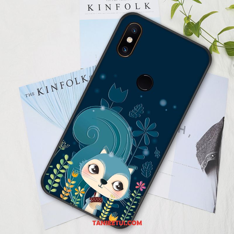 Etui Xiaomi Mi Mix 2s Miękki Anti-fall All Inclusive, Pokrowce Xiaomi Mi Mix 2s Purpurowy Z Haftem Nowy Beige