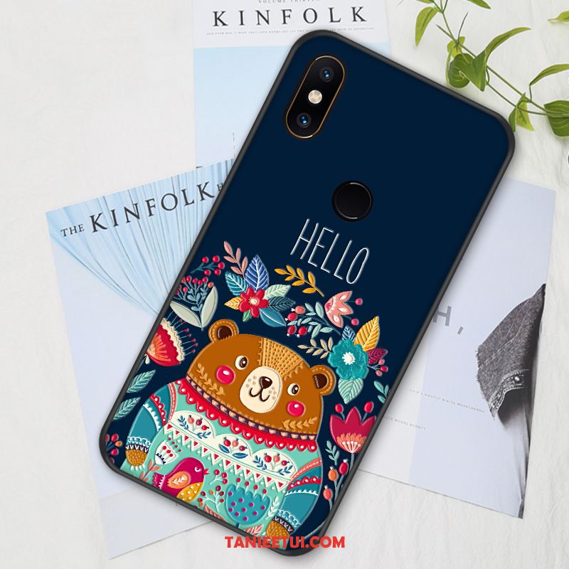 Etui Xiaomi Mi Mix 2s Miękki Anti-fall All Inclusive, Pokrowce Xiaomi Mi Mix 2s Purpurowy Z Haftem Nowy Beige