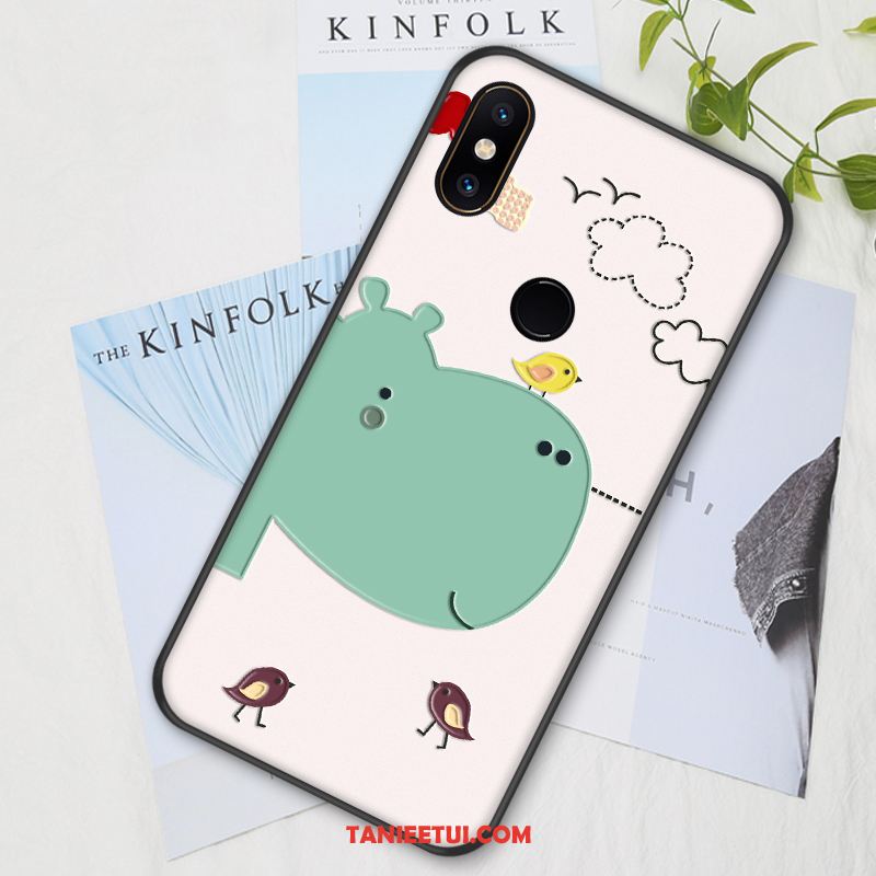 Etui Xiaomi Mi Mix 2s Miękki Anti-fall All Inclusive, Pokrowce Xiaomi Mi Mix 2s Purpurowy Z Haftem Nowy Beige