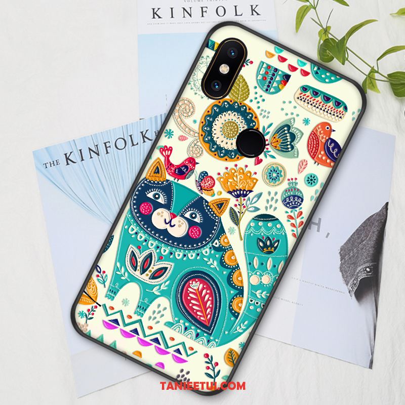 Etui Xiaomi Mi Mix 2s Miękki Anti-fall All Inclusive, Pokrowce Xiaomi Mi Mix 2s Purpurowy Z Haftem Nowy Beige