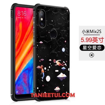 Etui Xiaomi Mi Mix 2s Miękki Osobowość Mały, Pokrowce Xiaomi Mi Mix 2s All Inclusive Czarny Telefon Komórkowy Beige