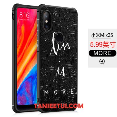 Etui Xiaomi Mi Mix 2s Miękki Osobowość Mały, Pokrowce Xiaomi Mi Mix 2s All Inclusive Czarny Telefon Komórkowy Beige