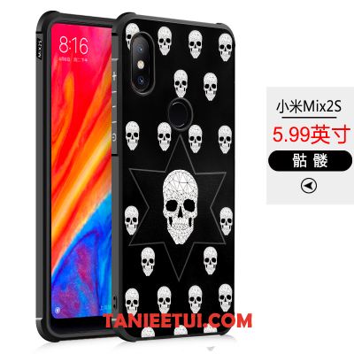 Etui Xiaomi Mi Mix 2s Miękki Osobowość Mały, Pokrowce Xiaomi Mi Mix 2s All Inclusive Czarny Telefon Komórkowy Beige