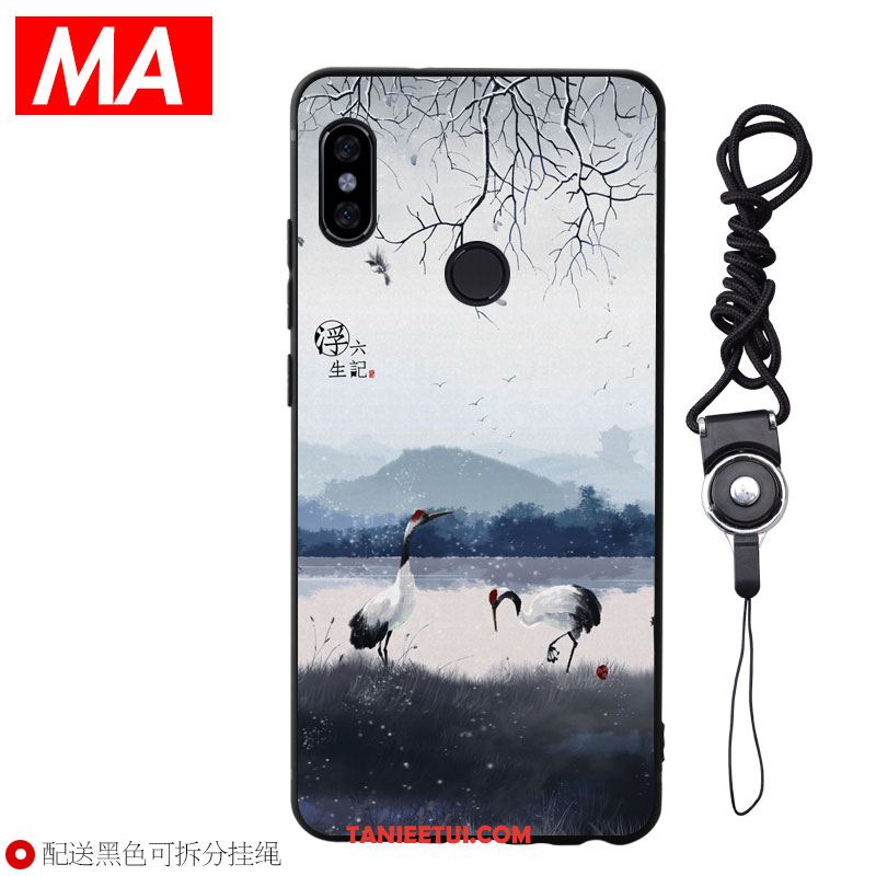 Etui Xiaomi Mi Mix 2s Niebieski Ochraniacz Piękny, Futerał Xiaomi Mi Mix 2s Chiński Styl Silikonowe Telefon Komórkowy Beige