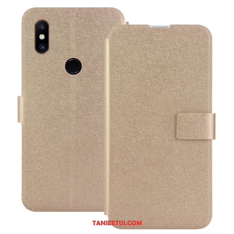 Etui Xiaomi Mi Mix 2s Ochraniacz Miękki All Inclusive, Futerał Xiaomi Mi Mix 2s Niebieski Mały Skórzany Futerał Beige