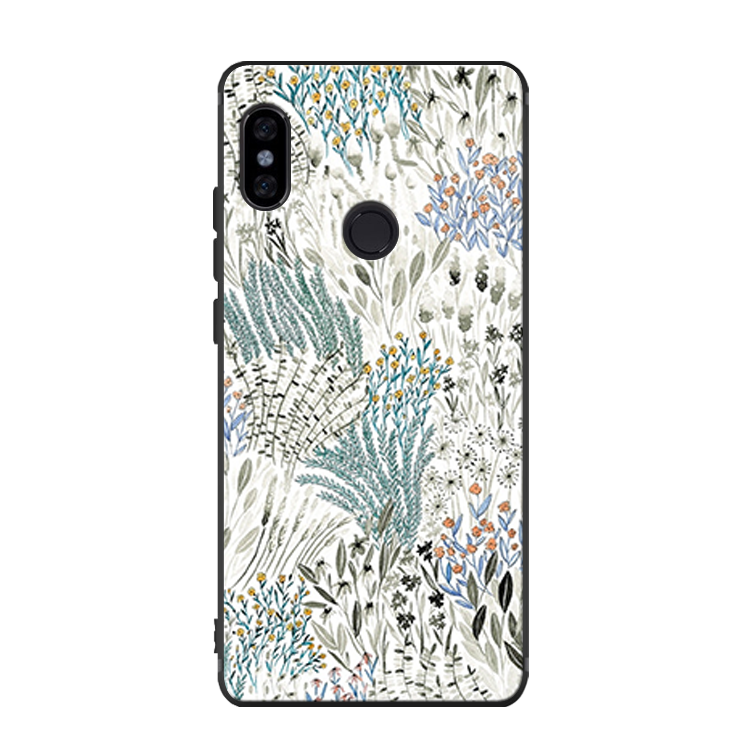 Etui Xiaomi Mi Mix 2s Proste Mały Silikonowe, Pokrowce Xiaomi Mi Mix 2s Ciemno Niebieski Obrzeża Ochraniacz Beige