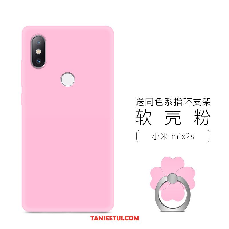 Etui Xiaomi Mi Mix 2s Silikonowe Jednolity Kolor Proste, Futerał Xiaomi Mi Mix 2s Nubuku All Inclusive Miękki Beige