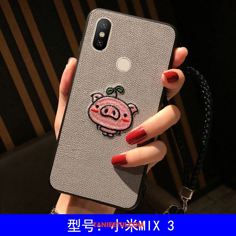 Etui Xiaomi Mi Mix 3 All Inclusive Piękny Miękki, Obudowa Xiaomi Mi Mix 3 Tendencja Kreskówka Ochraniacz Beige