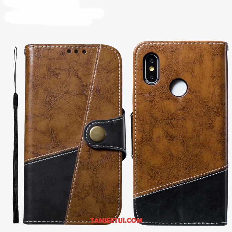 Etui Xiaomi Mi Mix 3 Anti-fall Ochraniacz All Inclusive, Futerał Xiaomi Mi Mix 3 Prawdziwa Skóra Osobowość Mały Braun Beige