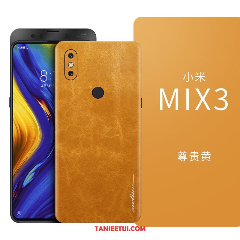 Etui Xiaomi Mi Mix 3 Ciemno Niebieski Cienkie Anti-fall, Obudowa Xiaomi Mi Mix 3 Kreatywne Czerwony Netto Wysoki Koniec Beige