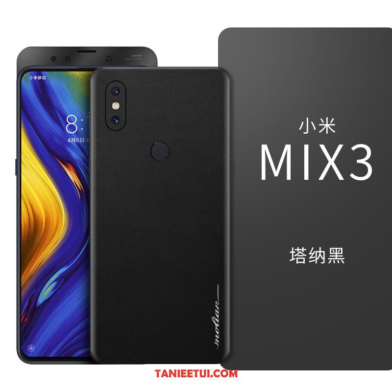 Etui Xiaomi Mi Mix 3 Ciemno Niebieski Cienkie Anti-fall, Obudowa Xiaomi Mi Mix 3 Kreatywne Czerwony Netto Wysoki Koniec Beige