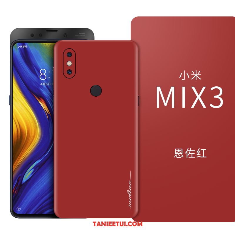 Etui Xiaomi Mi Mix 3 Ciemno Niebieski Cienkie Anti-fall, Obudowa Xiaomi Mi Mix 3 Kreatywne Czerwony Netto Wysoki Koniec Beige