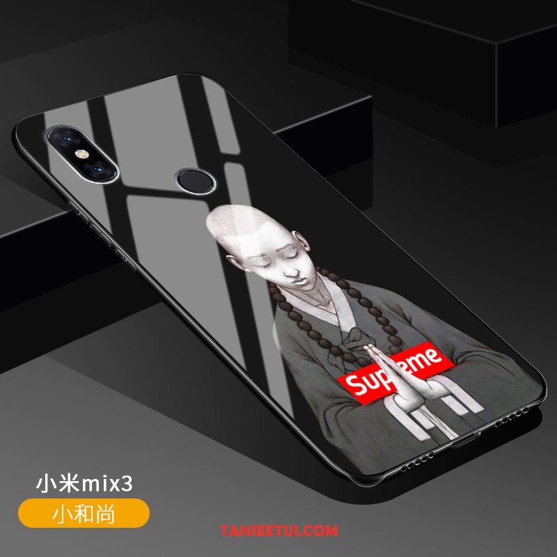 Etui Xiaomi Mi Mix 3 Dostosowane Szkło Mały, Obudowa Xiaomi Mi Mix 3 Kreatywne Różowe Wspornik Beige