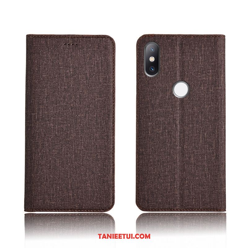 Etui Xiaomi Mi Mix 3 Szary Silikonowe Mały, Obudowa Xiaomi Mi Mix 3 Ochraniacz Anti-fall Klapa Beige