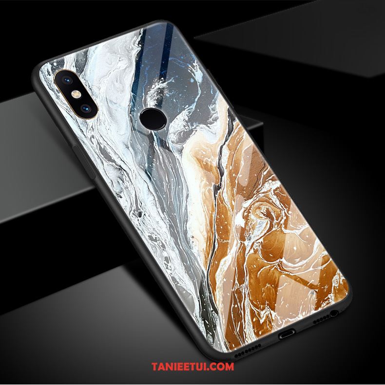 Etui Xiaomi Mi Mix 3 Telefon Komórkowy Szkło Hartowane Nowy, Obudowa Xiaomi Mi Mix 3 Mały Wzór Miękki Beige