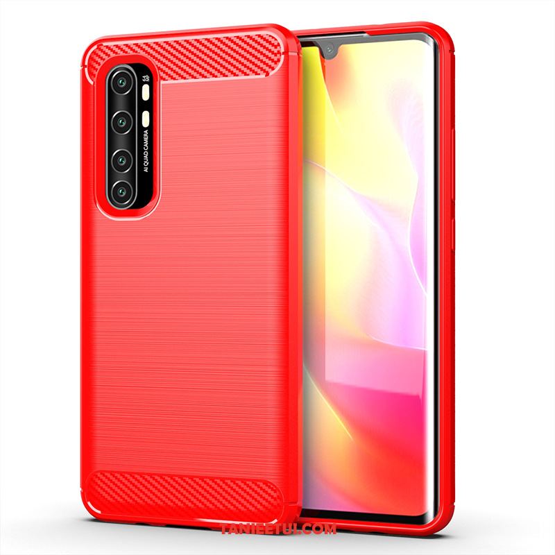 Etui Xiaomi Mi Note 10 Lite Mały Miękki Szary, Obudowa Xiaomi Mi Note 10 Lite Jedwab Wzór Telefon Komórkowy Beige