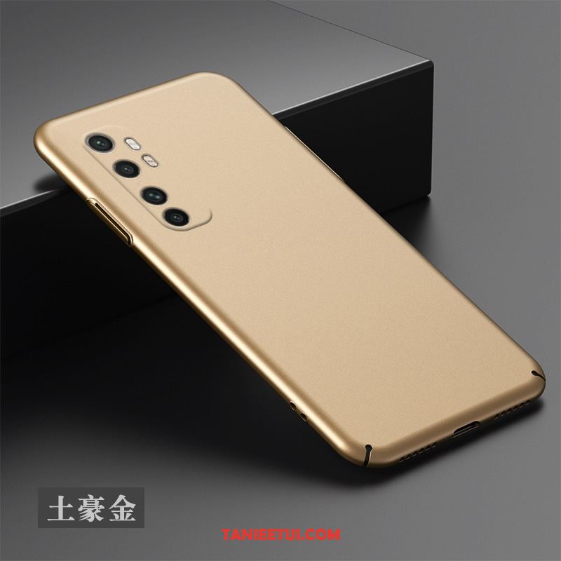 Etui Xiaomi Mi Note 10 Lite Telefon Komórkowy Nubuku Złoto, Obudowa Xiaomi Mi Note 10 Lite Czarny Trudno Mały Beige