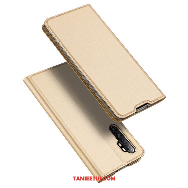 Etui Xiaomi Mi Note 10 Lite Telefon Komórkowy Skórzany Futerał Mały, Obudowa Xiaomi Mi Note 10 Lite Biznes Różowe Beige