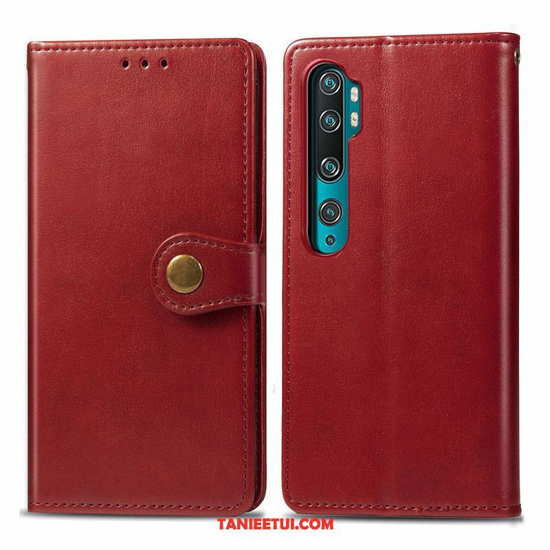 Etui Xiaomi Mi Note 10 Młodzież Telefon Komórkowy Ochraniacz, Obudowa Xiaomi Mi Note 10 Mały Proste Jednolity Kolor Beige