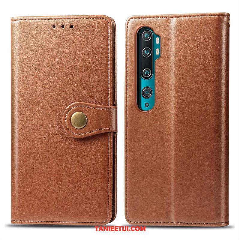 Etui Xiaomi Mi Note 10 Młodzież Telefon Komórkowy Ochraniacz, Obudowa Xiaomi Mi Note 10 Mały Proste Jednolity Kolor Beige