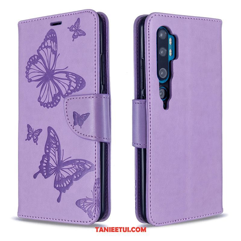 Etui Xiaomi Mi Note 10 Ochraniacz Wiszące Ozdoby Purpurowy, Pokrowce Xiaomi Mi Note 10 Mały Jednolity Kolor Telefon Komórkowy Beige